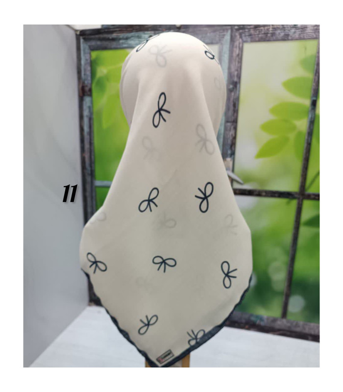 مینی اسکارف پاپیون نخی