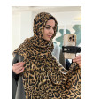 شال پلنگی لبه ریش