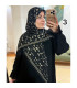 روسری ژیوان مشکی کرم