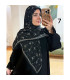 روسری ژیوان مشکی کرم